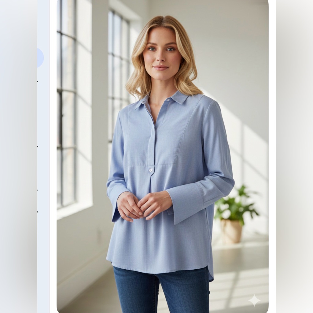 Martha Stewart Sky Blue Blouse Size Xl Martha Stewart Sky Blue Blouse Size Xl